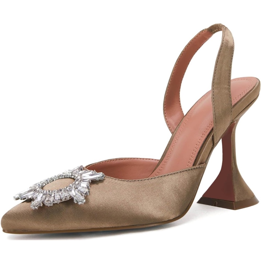Women's Crystal Slingback Pumps